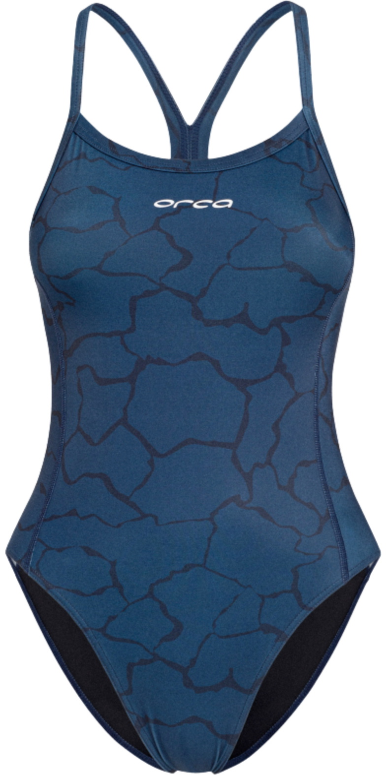 2025 Orca Womens Core One Piece Thin Strap Swimsuit MS53 - Deep